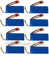 HuaJun Toys W606-5 Parts-26 7.4v 2500mah Battery with Banana Plug(6pcs),HuaJun Toys W606-5 RC Quadcopter Drone Spare Parts,HJ Toys W606-5 Accessoriess Replacement